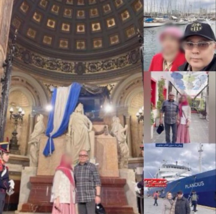 Las fotos del vice iraní de vacaciones en Argentina: en la Catedral porteña con granaderos en el Mausoleo de San Martín y más.