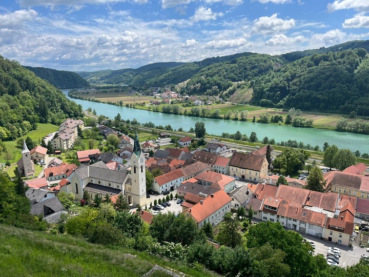 Vista aérea de Sevnica, Eslovenia. (Matej Leskovsek/The New York Times)
