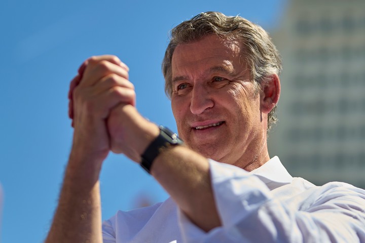 Alberto Núñez Feijóo, el líder del Partido Popular. Foto AP
