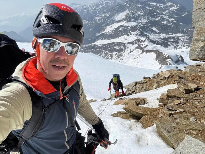 Luca Sinigaglia, el alpinista italiano que murió en el intento de socorrer a Nagovitsyna.