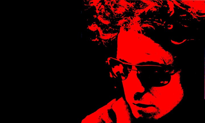 La famosa foto de tapa del disco "Honestidad brutal" de Andrés Calamaro.