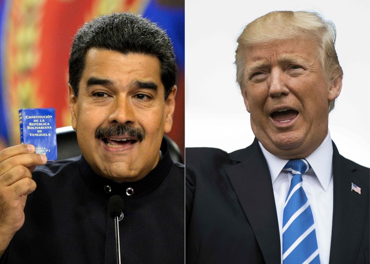 Maduro asegura que Washington usa el tráfico de drogas como pretexto para y apoderarse del petróleo venezolano. Foto FEDERICO PARRA /JIM WATSON / AFP