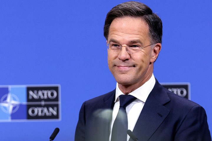 Mark Rutte, en Bruselas. Foto: EFE