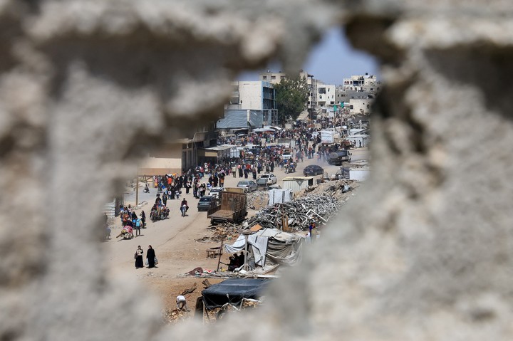 Palestinos vuelven a movilizarse ante la ofensiva israelí en Gaza. Foto: Reuters 