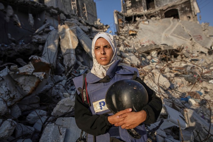 Mariam Abu Dagga, freelance, colaboraba con Associated Press. Foto: AP