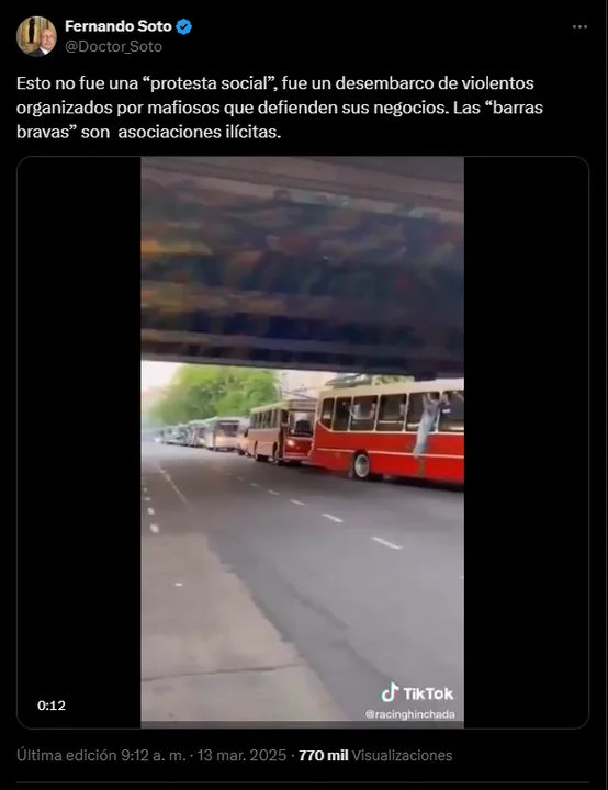 Un funcionario de Patricia Bullrich difundió un video falso sobre la marcha de jubilados: las imágenes eran de 2022