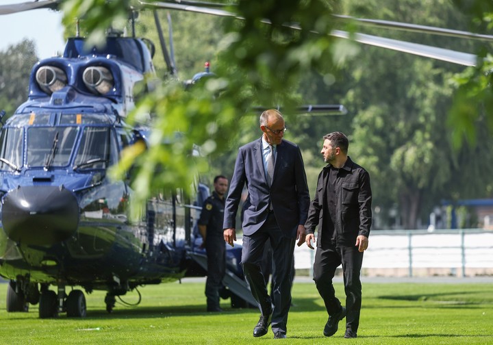 Zelenski llega a Berlín horas antes de la llamda con Trump. Foto: EFE