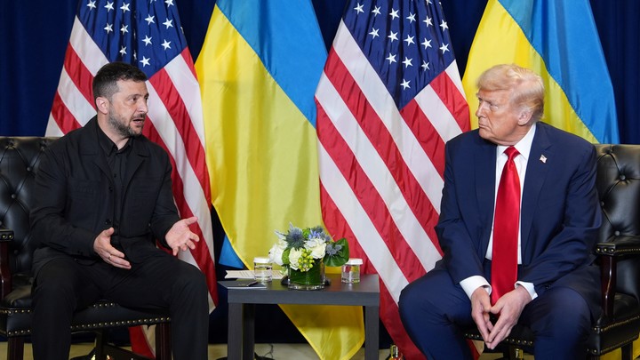 Donald Trump y Volodimir Zelenski en la ONU. Foto AP