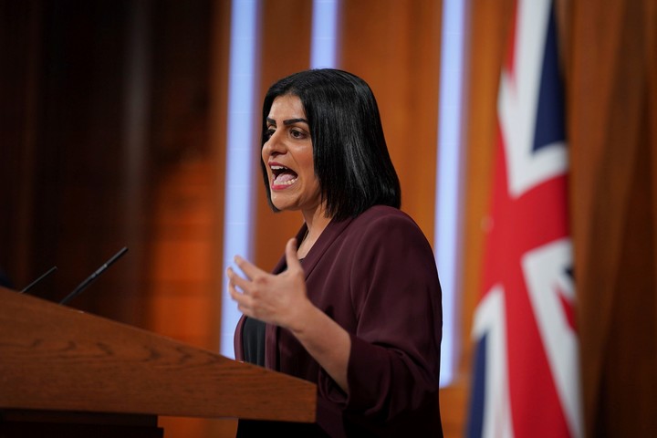 La Lord Chancellor y secretaria de justicia, Shabana Mahmood. Foto: AP