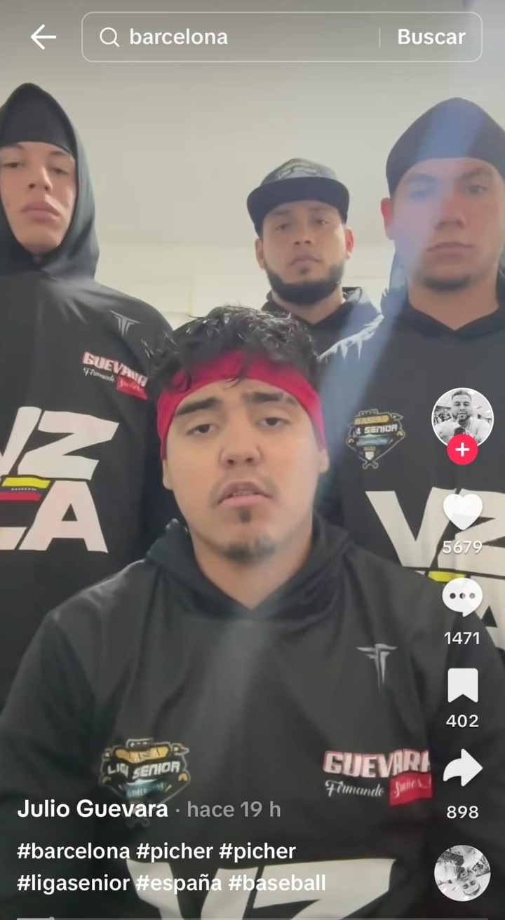 El video que difundió Julio Guevara de los beisbolistas.