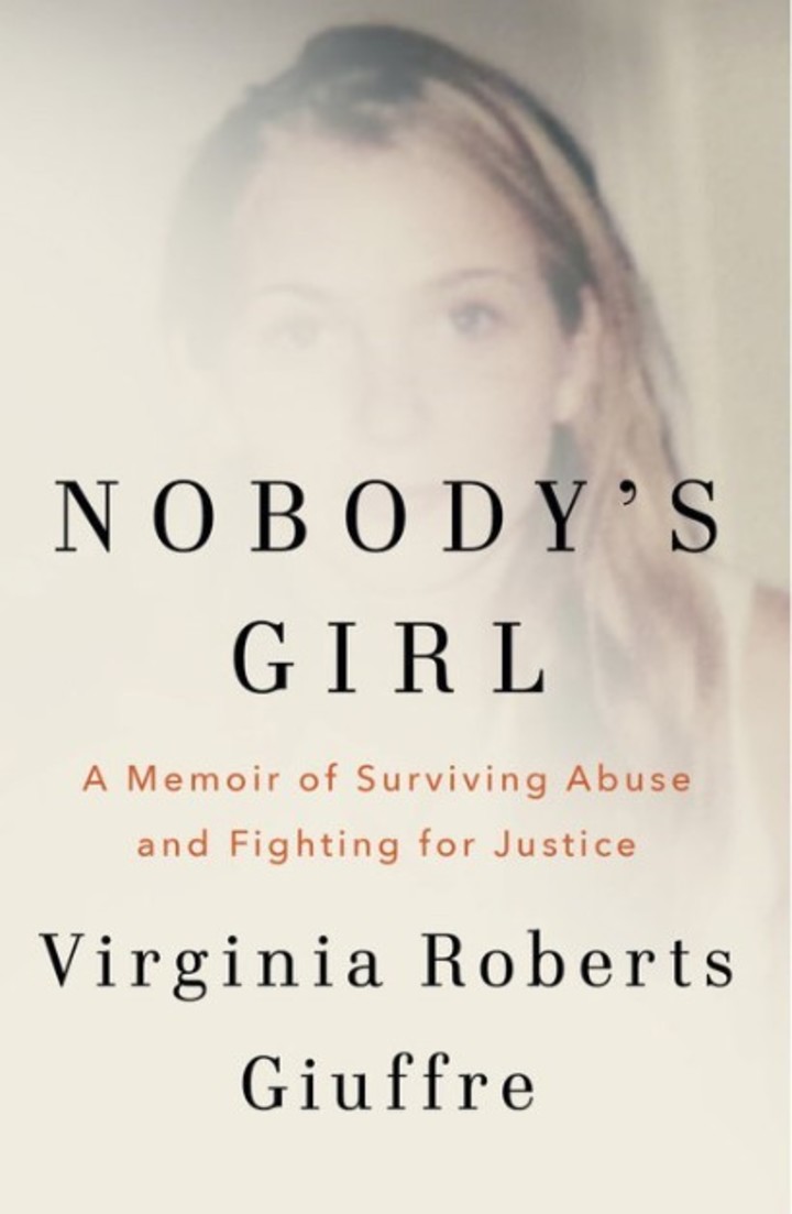 La tapa de libro, escrito por Virginia Giuffre, Nobody's girl. Foto: Penguinrandomhouse